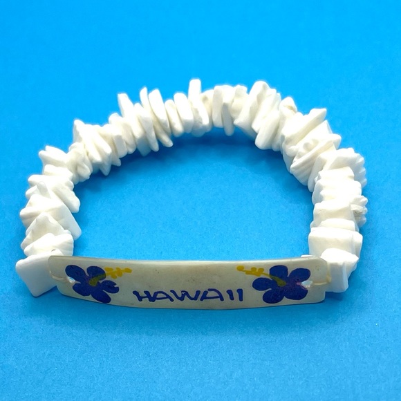 Zero Gravity Hawaii Puka Shell Flower Stretch Hawaiian Shell Bracelet - Picture 1 of 3